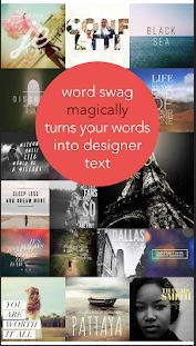 برنامج Word Swag لنظام التشغيل Android 